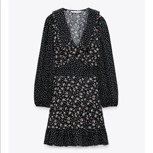 Zara Combination Print Mini Dress